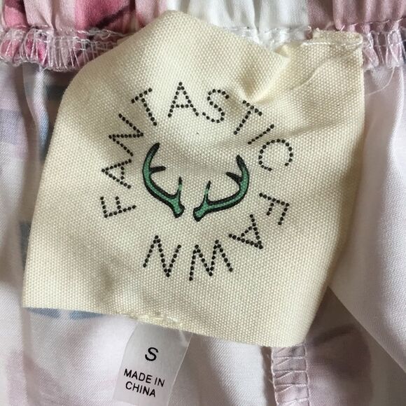 Coquette pink stripe shorts velvet feel tie bloomers feminine - Picture 9 of 9